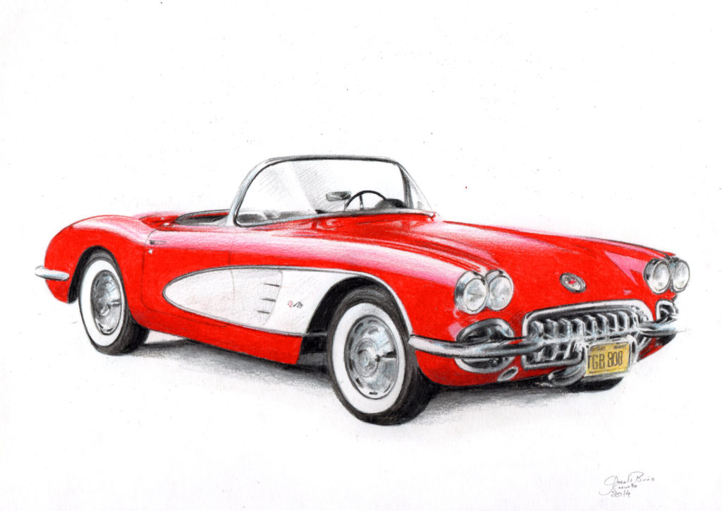 dessin-chevrolet-corvette