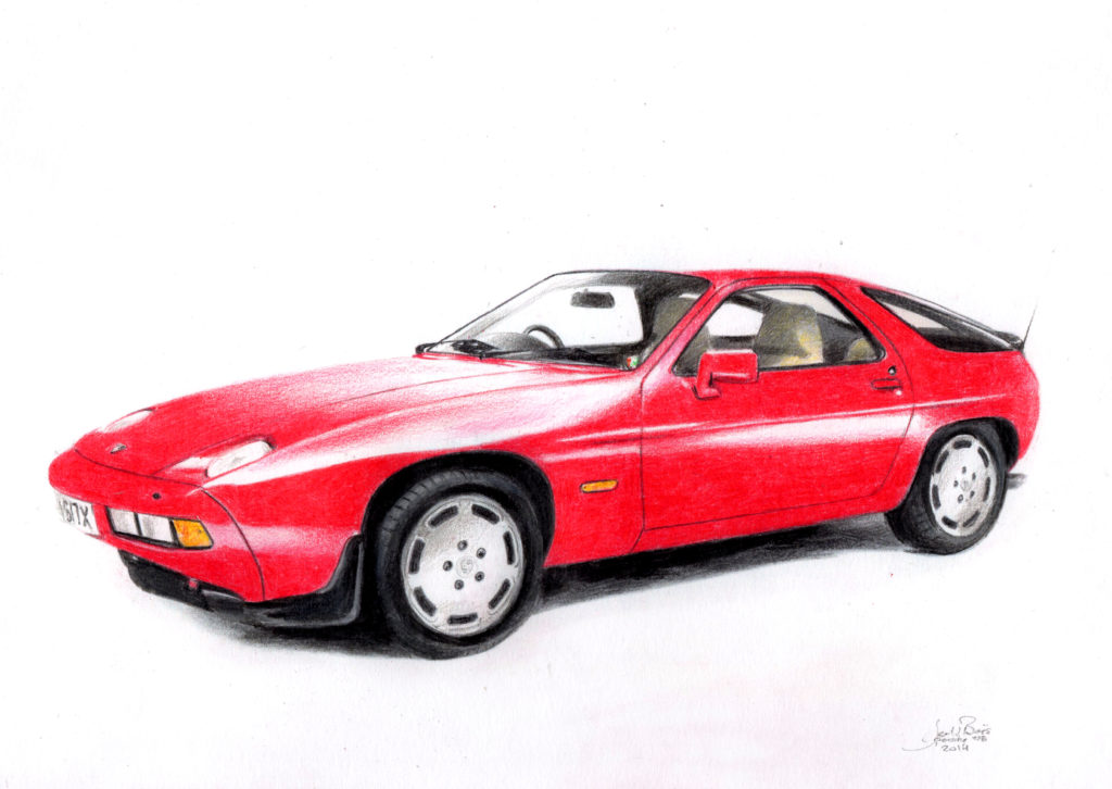 dessin-porsche-928