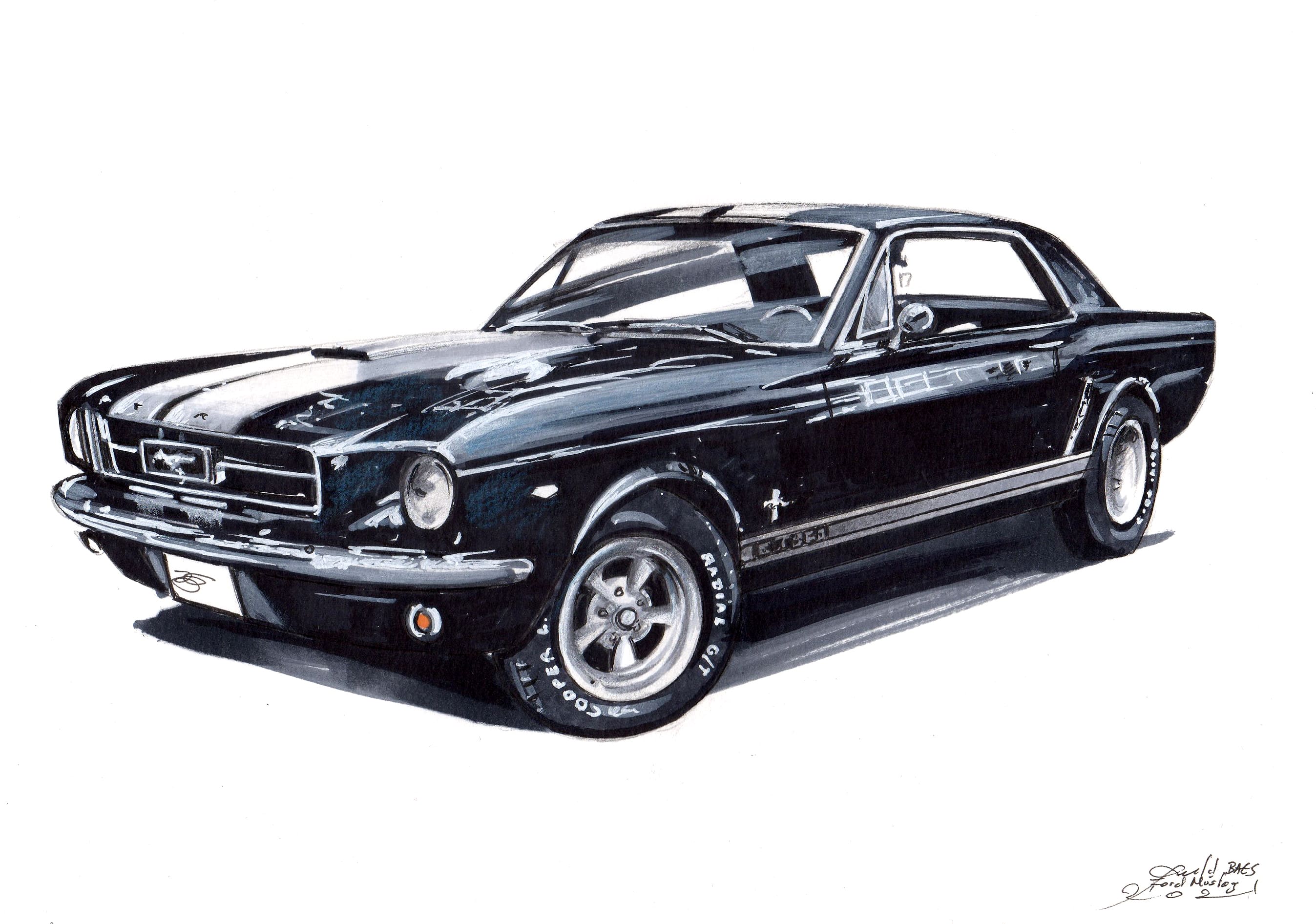 dessin-mustang1