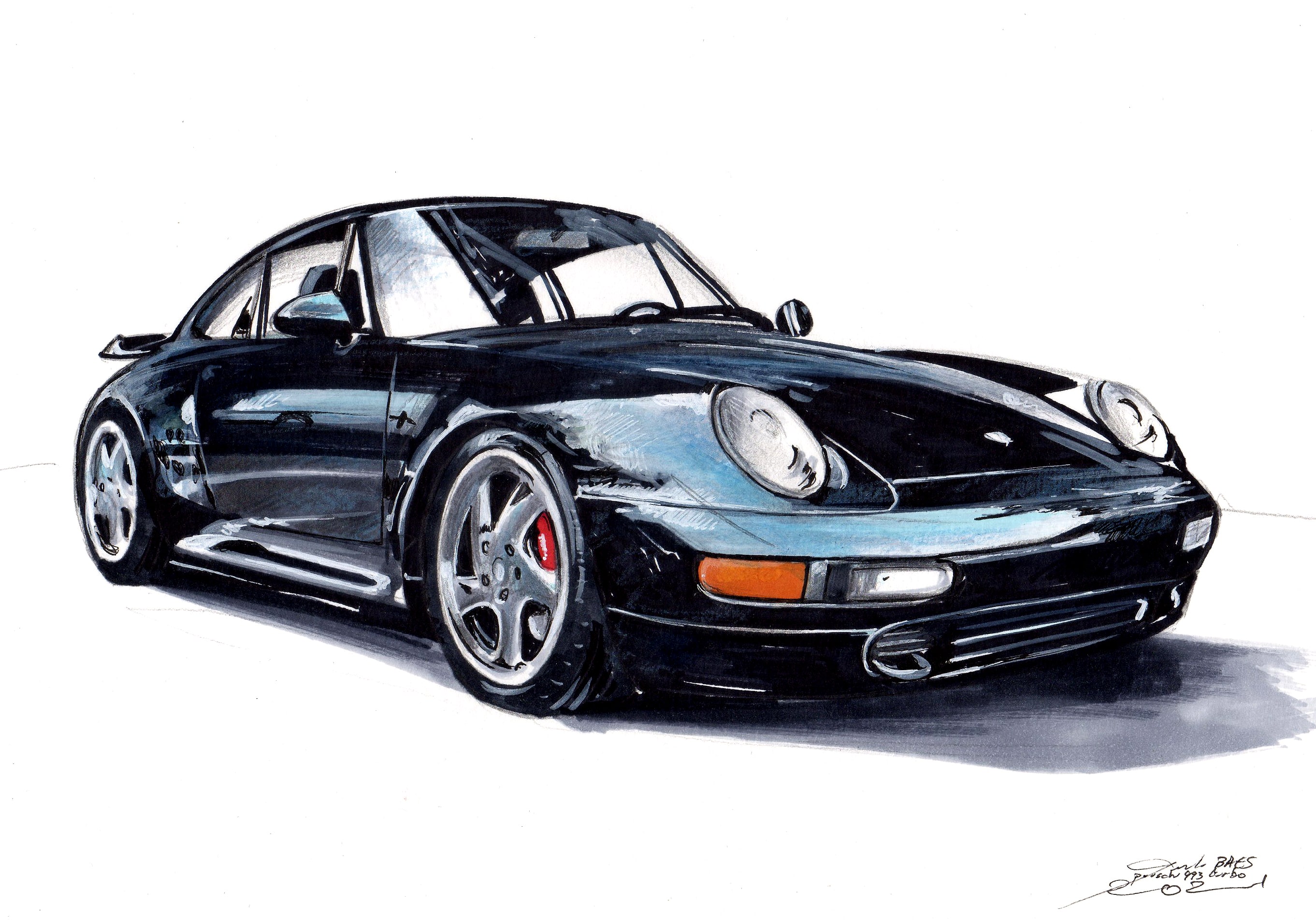 dessin-porsche-993-2