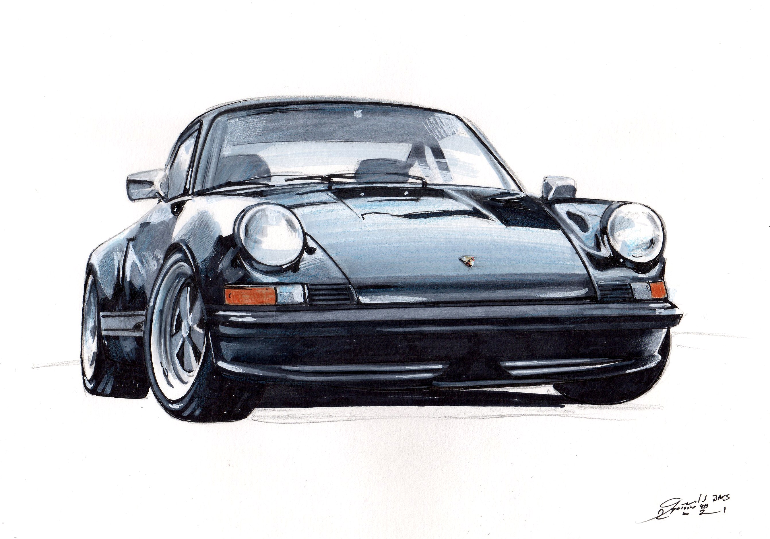 dessin-porsche-911