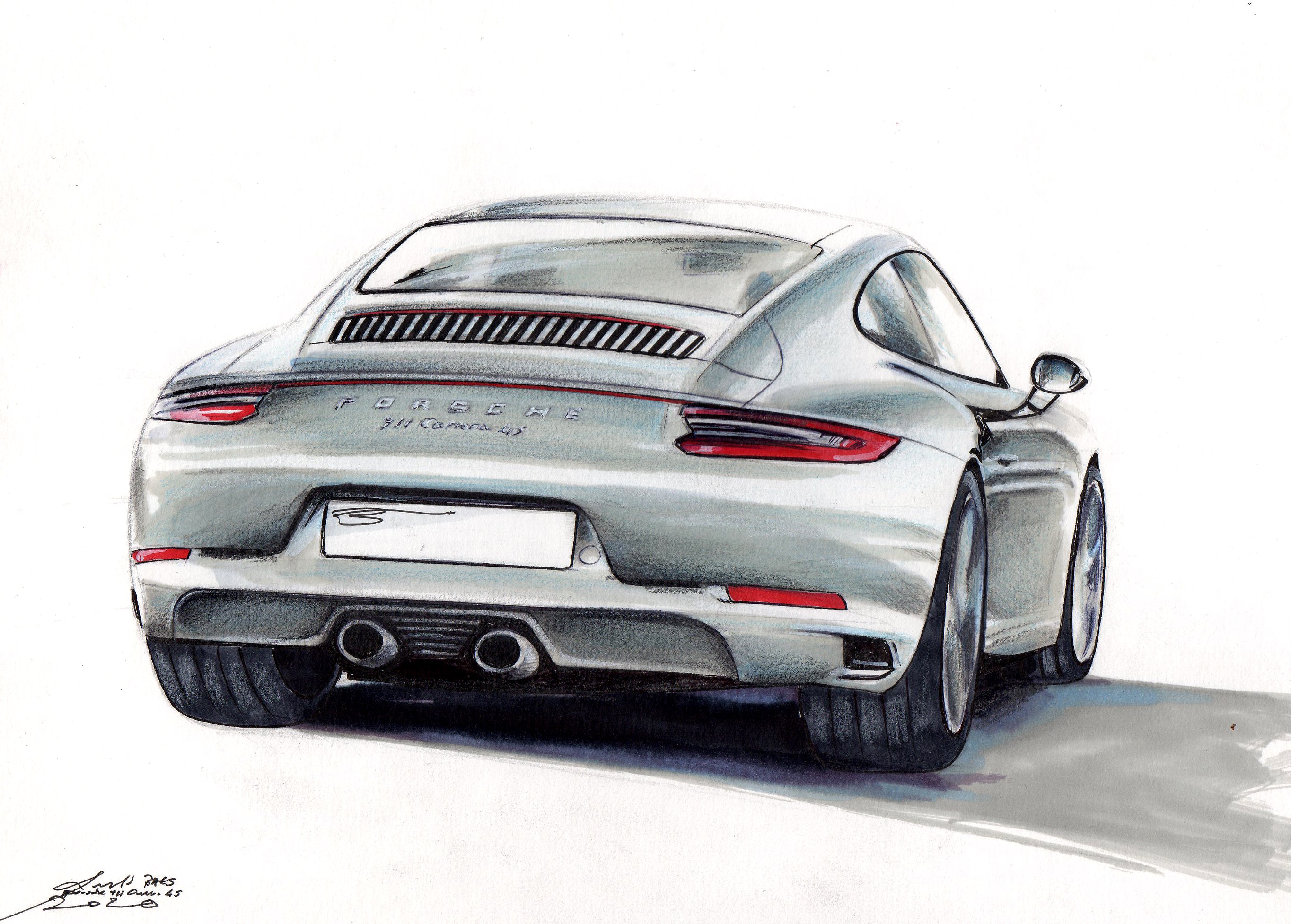 dessin-porsche